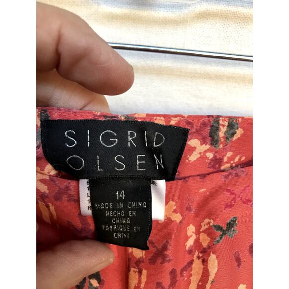 Sigrid Olsen Silk Trousers size 14 - Picture 5 of 8